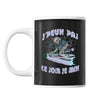 Mug ce soir je mix j'peux pas Noir - Planetee