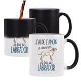 Mug magique Amour Labrador - Planetee