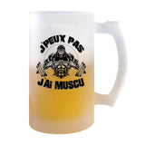 Chope de bière Muscu j'peux pas - Planetee