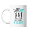 Mug Figurines j'peux pas Blanc - Planetee