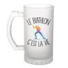 Chope de bière Biathlon c'est la vie Athlète - Planetee