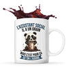 Mug L'Assistant social Panda Café - Planetee