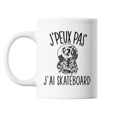 Mug Skate j'peux pas Blanc - Planetee