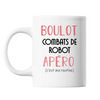 Mug Combats de Robot C'est ma Routine Blanc - Planetee