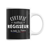 Mug Homme Régisseur Meilleur de France | Tasse Noire métier - Planetee