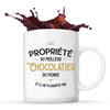 Mug blanc Propriété du Meilleur Chocolatier - Planetee