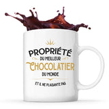 Mug blanc Propriété du Meilleur Chocolatier - Planetee