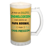 Chope de bière Papa Indréloirien Chauvin et Sans Pression - Planetee