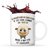 Mug Le secrétaire de direction Doux comme un Agneau - Planetee