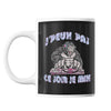 Mug J'peux pas ce soir je mix Gorille - Planetee