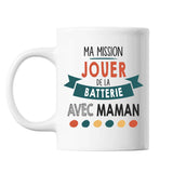 Mug Ma mission Batterie avec Maman - Planetee