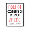 Affiche Combats de Robot C'est ma Routine - Planetee