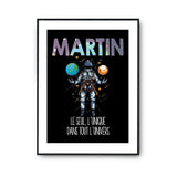 Affiche Prénom Martin Univers - Planetee