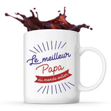 Mug blanc Meilleur du Monde entier Papa - Planetee