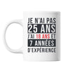 Mug 25 Ans Expérience Blanc - Planetee