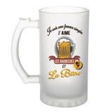 Chope de bière pour Femme Barbecues et Bière | Verre à bière pinte Cadeau Apéro Humour alcool et sport pour Fans de barbecues - Planetee