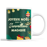 Tasse Noël Surveillant homme Vert - Planetee