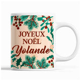 Tasse Noël Yolande Beige - Planetee