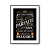 Affiche Belges Femme Parfaite - Planetee