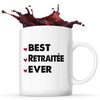 Mug Best Retraitée Ever - Planetee