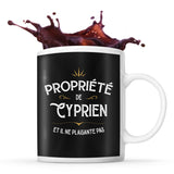 Mug Propriété de Cyrille - Planetee