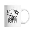 Mug Zèbre Je le ferai demain - Planetee