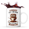 Mug La Secrétaire Chouette Café - Planetee