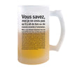 Chope de bière Conseiller d'orientation Homme Bon ou Mauvais - Planetee