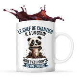 Mug Le Chef de Chantier Panda Café - Planetee