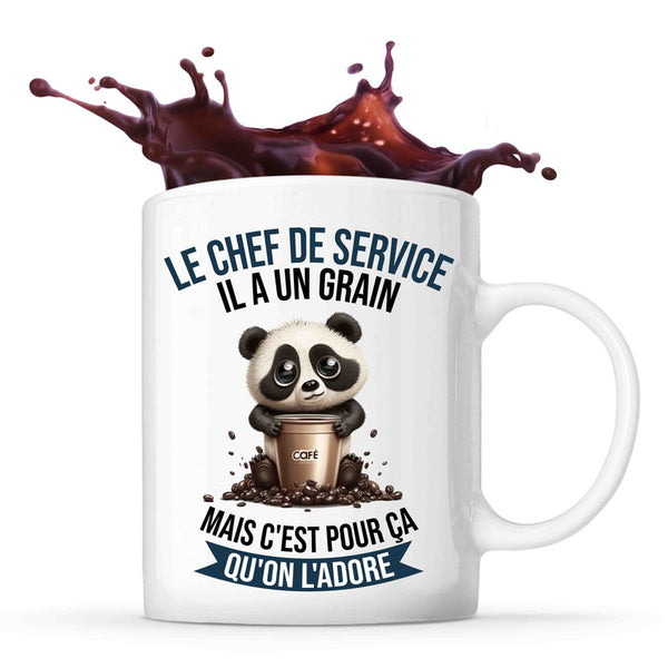 Mug Le Chef de service Panda Café - Planetee