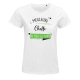 T-shirt Femme Meilleure Cheffe de tous les temps - Planetee