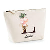 Trousse Leslie Lettre fleur - Planetee