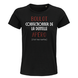 T-shirt femme Confectionner de la Dentelle C'est ma Routine - Planetee