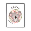 Affiche Lilou Bébé d'amour Koala - Planetee