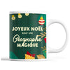 Tasse Noël Géographe femme Vert - Planetee