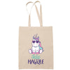 Tote Bag Beige Licorne Magique Tata - Planetee