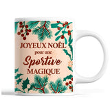 Tasse Noël Sportive femme Beige - Planetee