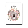 Affiche Lya Bébé d'amour Koala - Planetee