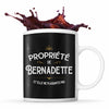 Mug Propriété de Bernadette - Planetee