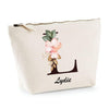 Trousse Lydie Lettre fleur - Planetee