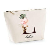 Trousse Lydie Lettre fleur - Planetee