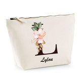Trousse Lylou Lettre fleur - Planetee