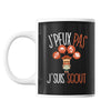 Mug Scoutisme j'peux pas Noir - Planetee