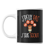 Mug Scoutisme j'peux pas Noir - Planetee