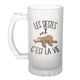 Chope de bière Les siestes c'est la vie - Planetee