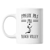 Mug Beach Volley j'peux pas Blanc - Planetee