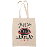 Sac Tote Bag J'peux pas Rugby beige - Planetee