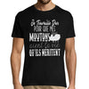 T-shirt Homme Moutons | Je travaille dur - Planetee