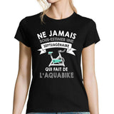 T-shirt femme aquabike septuagénaire - Planetee