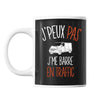 Mug J'peux pas j'me barre en Traffic | Tasse humour - Planetee